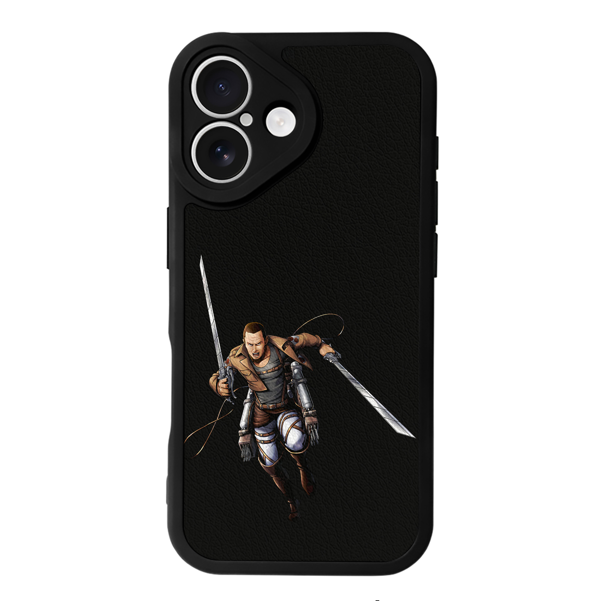 （画像用） 進撃の巨人 Attack on Titan 【iPhone 16シリーズ対応】シリコンスマホケース（レザー調） 材質：シリコン